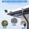 Gutter Mount for Solar Panel Adjustable Stainless Steel Mount Bracket Fou Eufy SoloCam Reolink Aosu Metal Gutter Mount Bracket