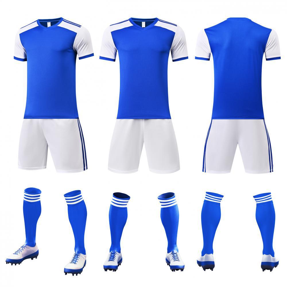 Football Uniform Set Men'S Adult Children'S Competition Training Team Uniform Primary School Student Short-Sleeved Football Sports Jersey Female 618