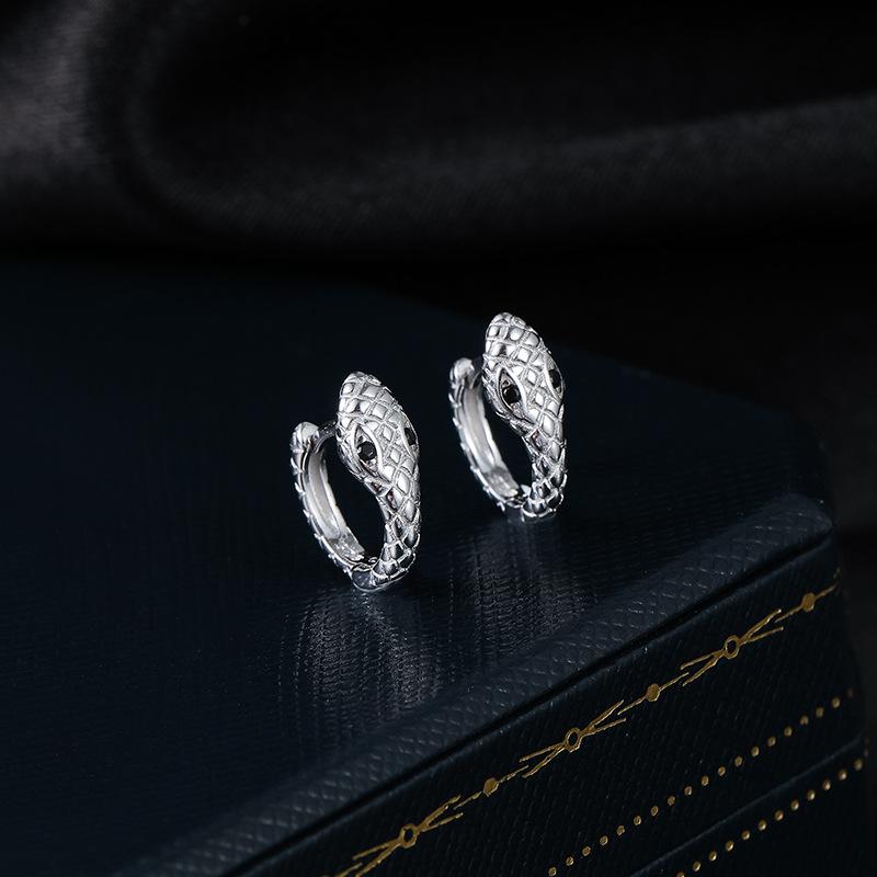 

Серебряные серьги-змеи - Европейский и американский креативный стиль 925 Silver