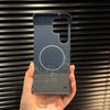 Luxury Matte Frameless Carbon Fibre Wireless Charging Magnetic For Magsafe Case For Samsung Galaxy S25 S24 S23 Plus Ultra Cover