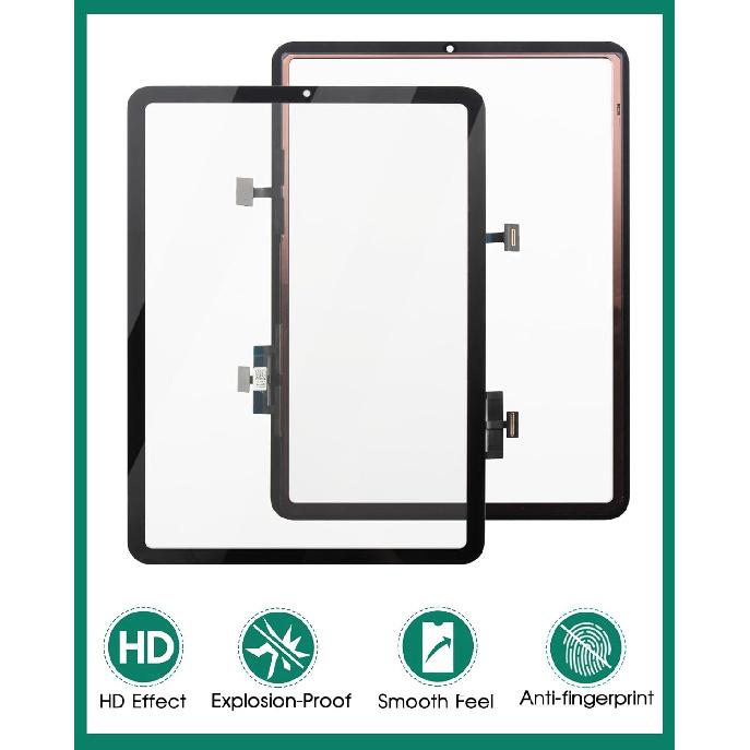 For iPad Air 5 Touch Screen Replacement for iPad Air 5 2022 Digitizer Sensor for A2589, A2591 Touch Digitizer Panel Glass Repair Parts Kits(No LCD)