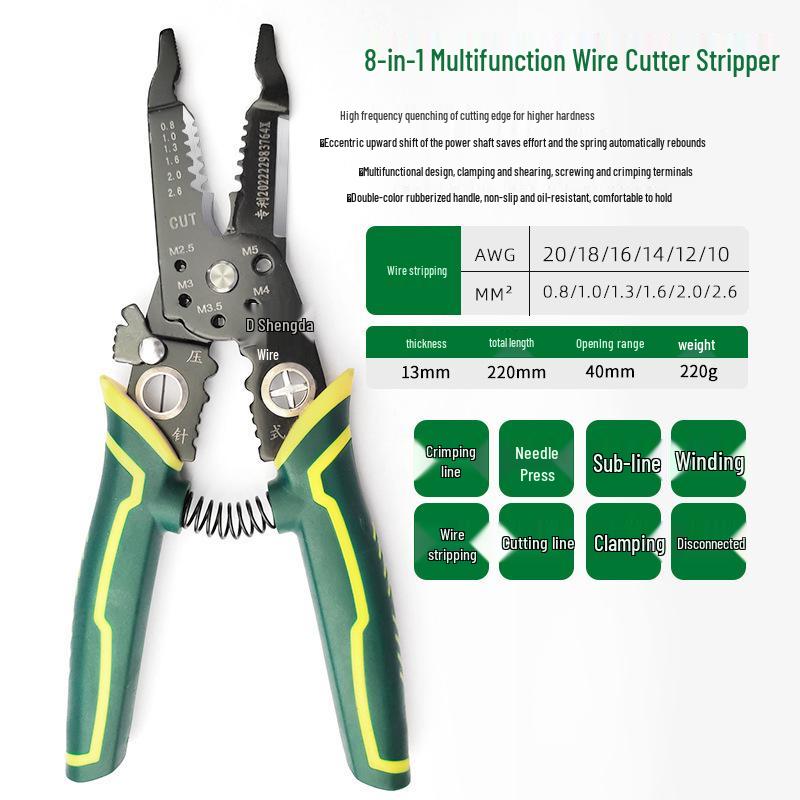 Multi-Functional Electrician Wire Stripper & Cutter Tool