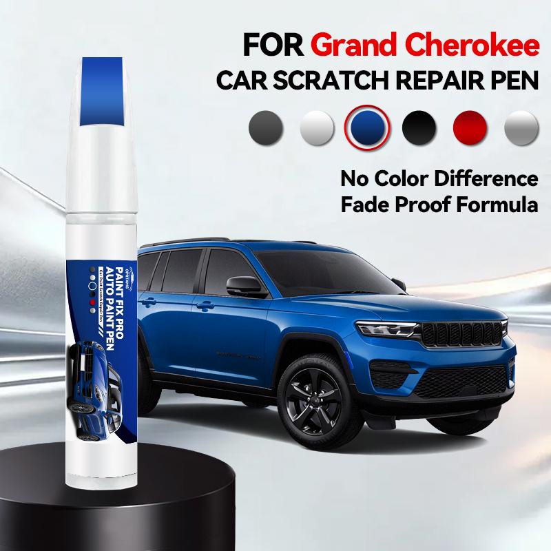 For Jeep Grand Cherokee 1992-2025 ZJ WJ WK WK2 WL Paint Repair Pen Touch Up Scratch Remover DIY Auto Accessories Black White Red