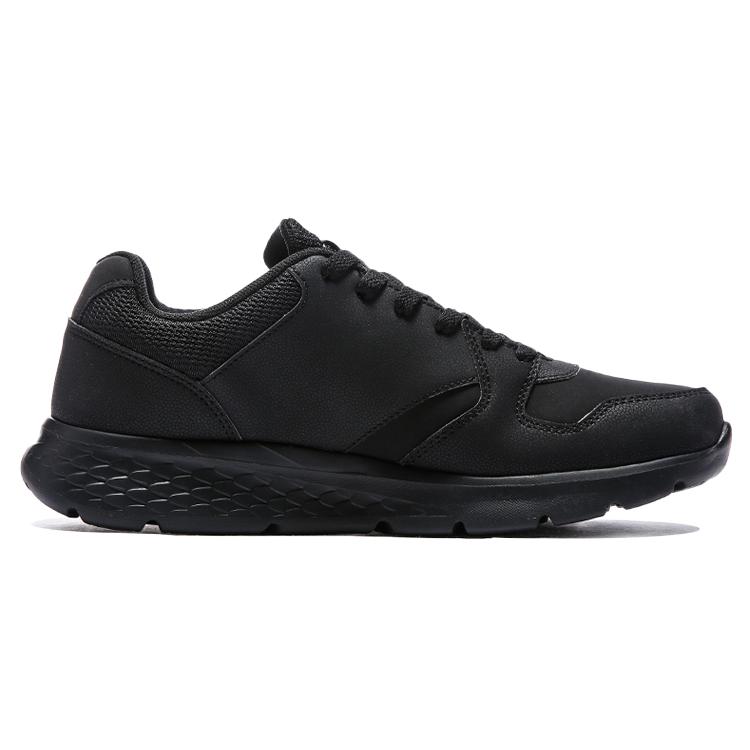 Anta Shock Absorbers Slip Resistant, Abrasion Resistant, Breathable Low Top Running Shoes Men's Black