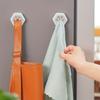 [4pcs Towel Plugs] 4pcs Self-Adhesive Towel Plugs-Non-Perforated Wall-Mounted Hooks for Bathroom&Kitchen,Easy Install Contemporary Plastic Towel Rack