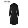Ports Women's 2022 Autumn/Winter Wool-Cashmere Blend Coat
