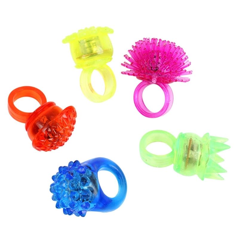 Glow Ring LED Glow In The Dark Party Stand Out At Halloween Birthdays and Concerts Household Decoration