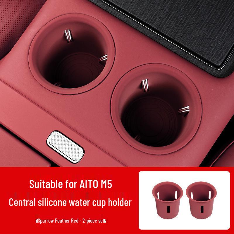 AITO M5 Ultra Silicone Cup Holder & Storage Box Sleeve for 25 Models