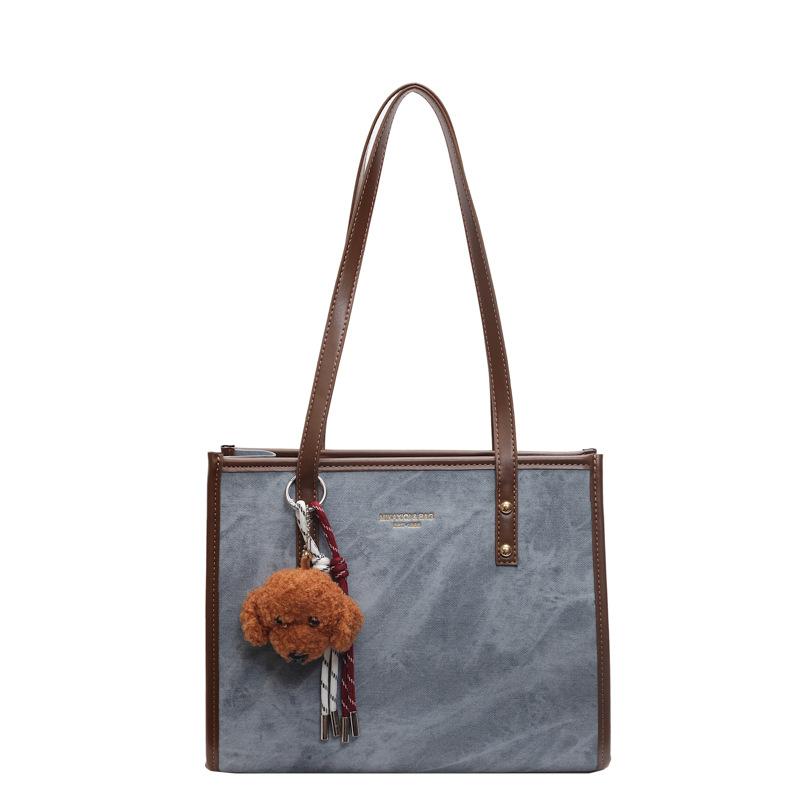 

Large Capacity Bag Women s New Shoulder Bag Fashion Commuter Casual Tote Bag No pendant синий