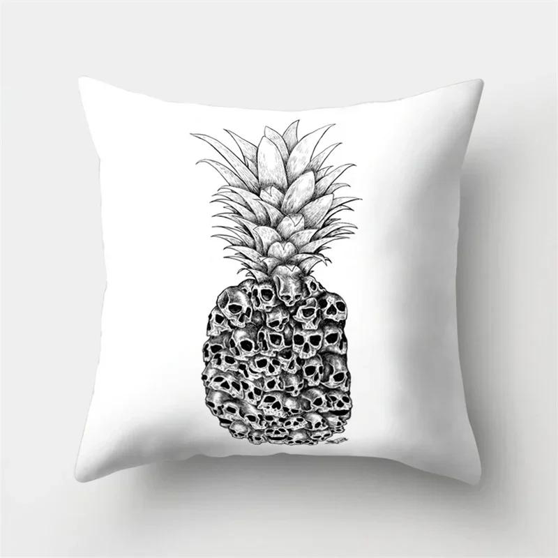 Creative Cartoon Pineapple Fruit Art Bedroom Sofa Car Waist Cushion Pillowcase Home Decoration