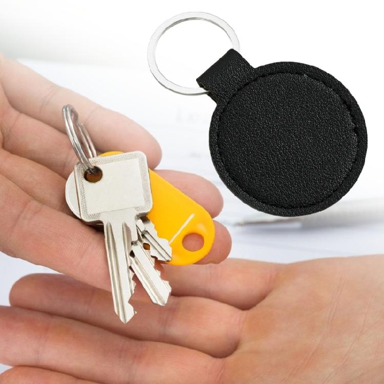Slim PU Keychain With Reinforced Metal Clip Light Weight Key Management Solution For Home And Vehicle Key