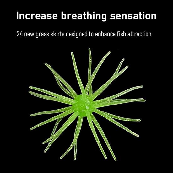 2Pcs 9CM/2.8G TPE Bionic Sea Urchin Lure Floating Simulation Sea Urchin