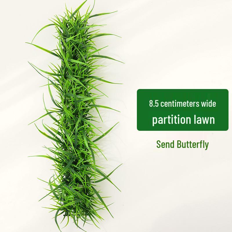 Artificial Green Plant Wall with Flowers - Decorative Turf Mat for Landscaping and Windowsills