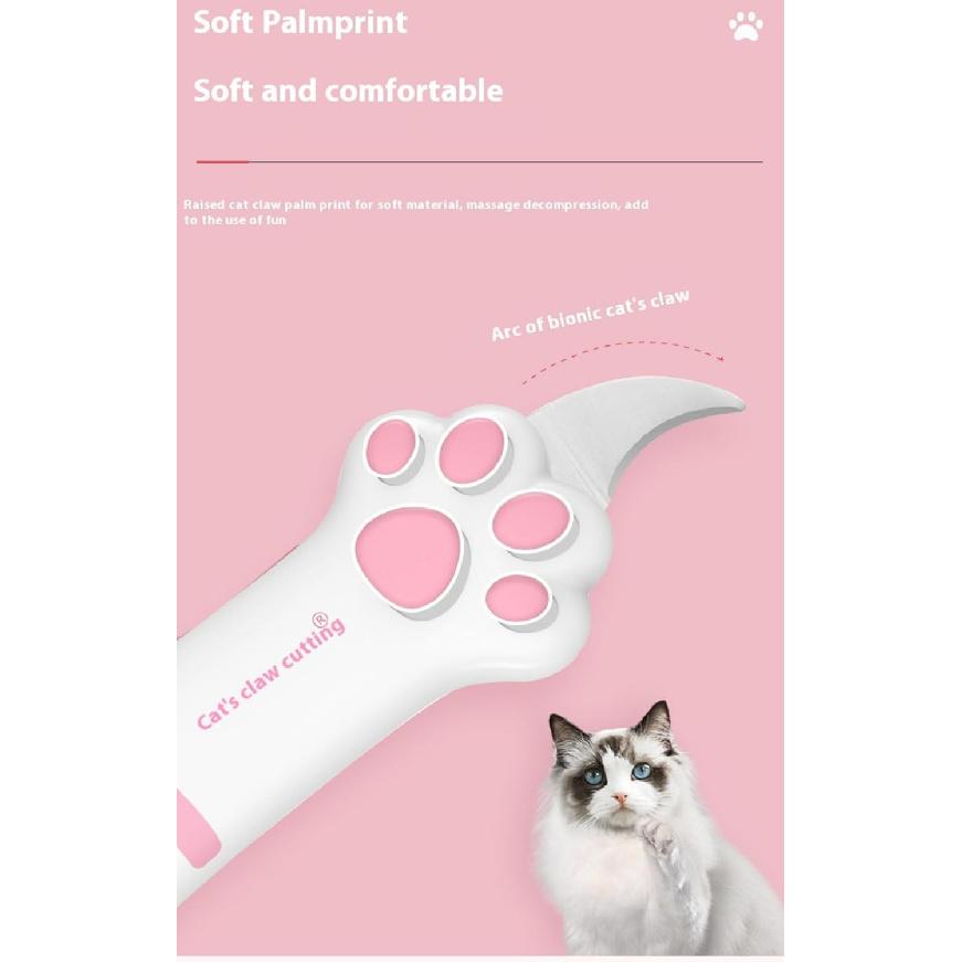 Retractable Cat Paw Utility, Cute Utility, Multi-Purpose Packing, Women's Box Cutter, Women's Portable Retractable Cat, Gift Bottle Opener (pink)