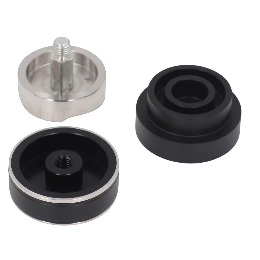 51mm Coffee Distributor Tamper Gravity Distribution Tool Coffee Leveler with 3 Slope Stainless Steel Base Black