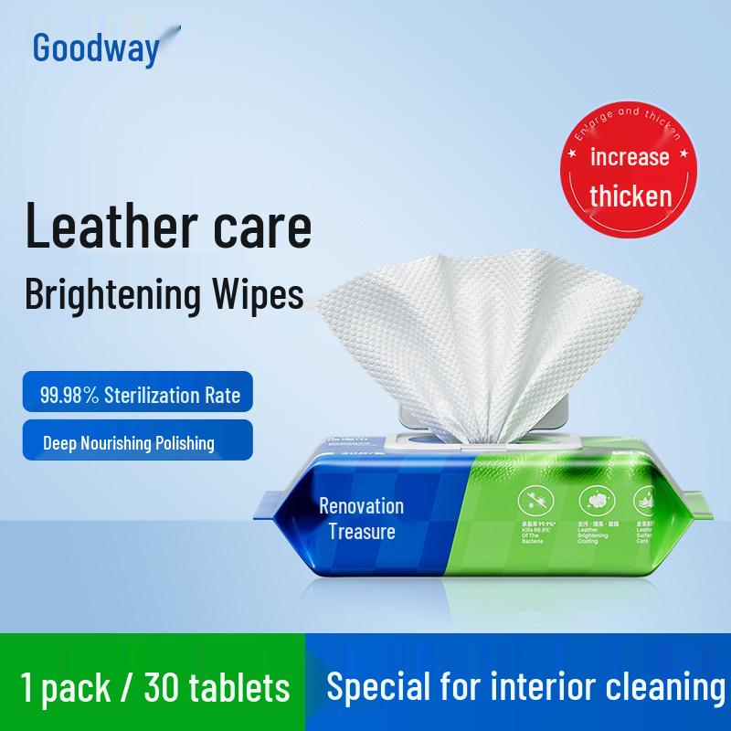 Goodway Yellow Duck Car Interior Cleaning Wipes for Leather Seat Maintenance & Stain Removal