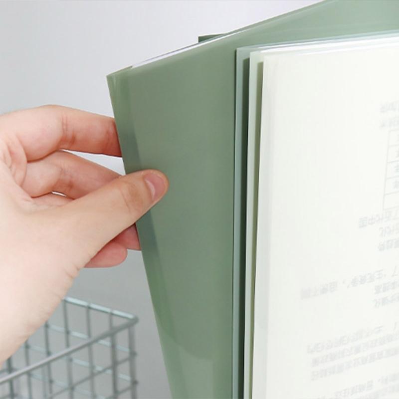 5Pcs 12x8.5Inch Letter Size File Folder Pocket Clear Water Resistant File Paper Sleeve Document Folder Hold 30 Sheets