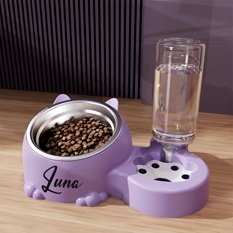 1 Pièce Bol à Riz pour Animal de Compagnie Bol pour Chat Bol pour Chien Anti-renversement Cou Biseauté Protection