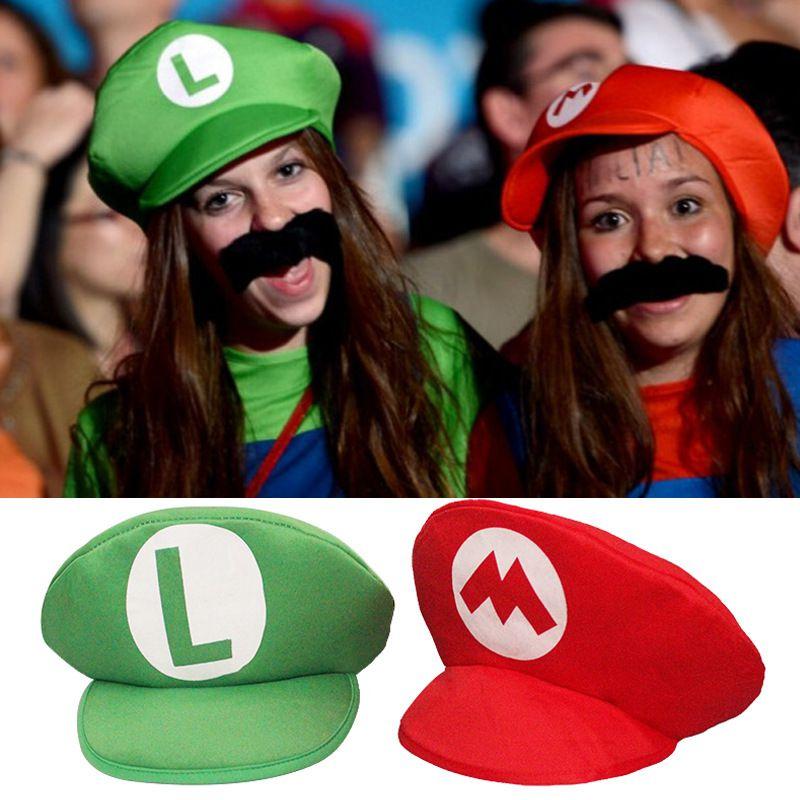 Bros Mario Super Nova Animação Cosplay Adereço Chapéu Luigi Bros Chapéu Cúpula Boné de Beisebol