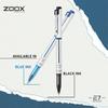 Flair Zoox E7 0.7mm Roller Gel Pen Blue Ink Pack Of 2 Smooth Writing Waterproof Smudge Free For School Office Use