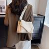 Women's Fashion Faux Leather Handbag, Solid Color Shoulder Bag with Adjustable Strap, Zipper Closure, Multifunctional Crossbody Bag