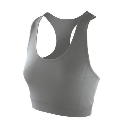 Spiro Womens/Ladies Softex Stretch Sports Sleeveless Crop Top