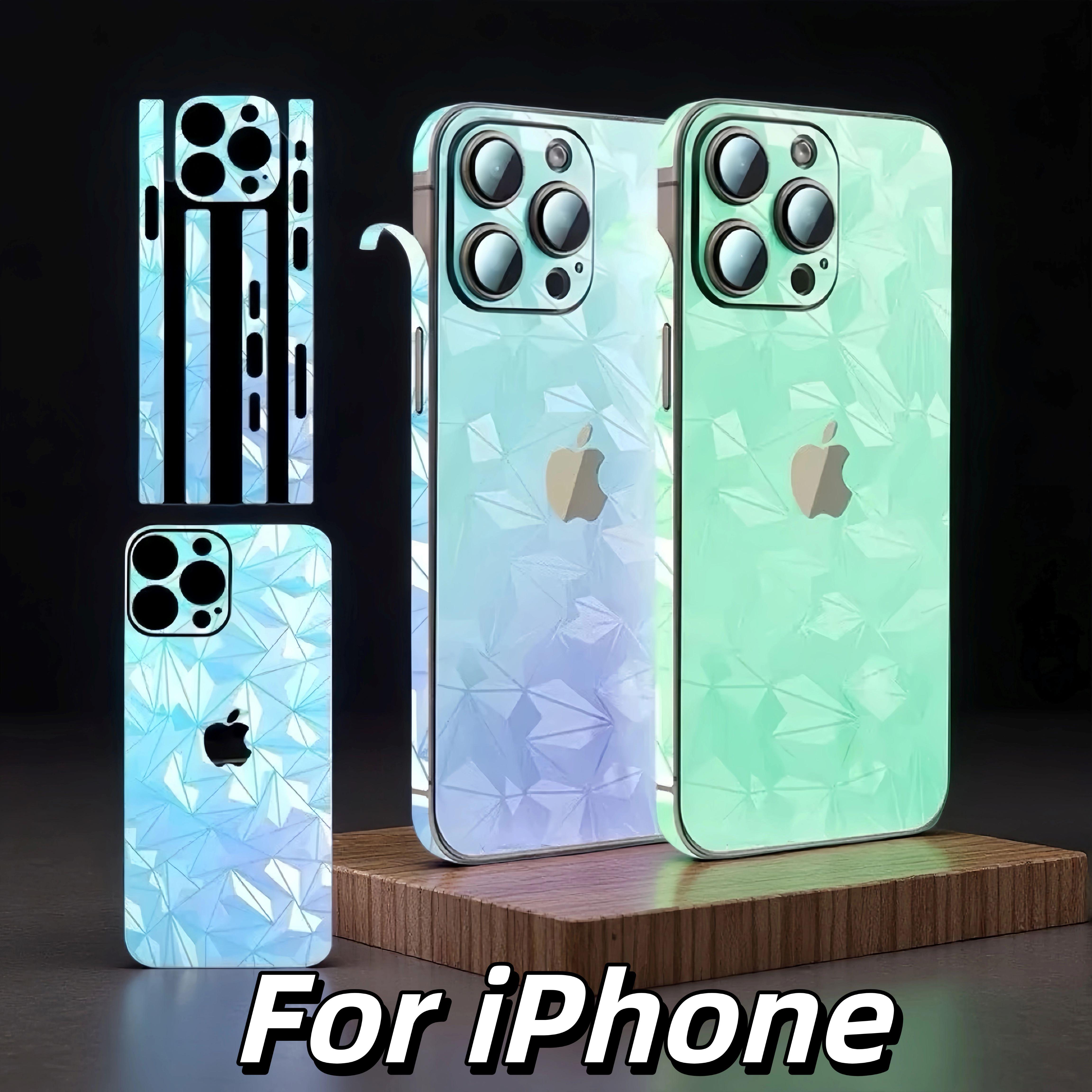 

Glow in Dark UV Film Screen Protector For Apple iPhone 16 Pro Max 15 Plus 12 13 14 Back Cover Border Luminous Protective Sticker iPhone 13 Pro