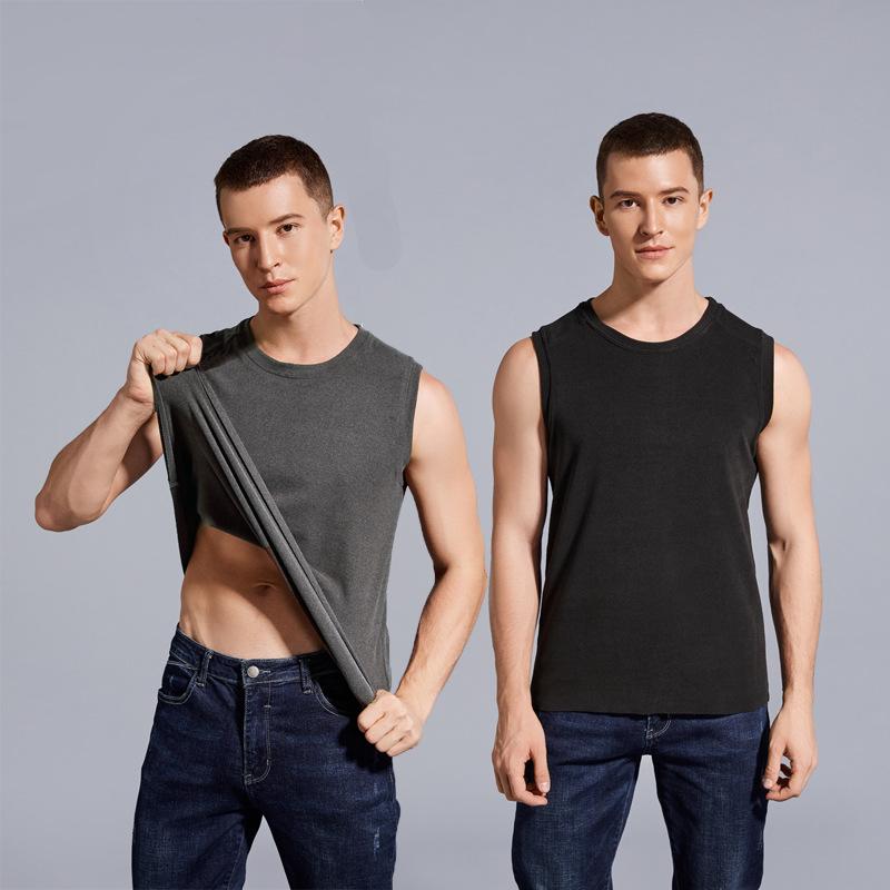 Men's Thermal Plus Velvet Innerwear Set: Double-Sided Brushed Warm Top and Pants, Plus Size.