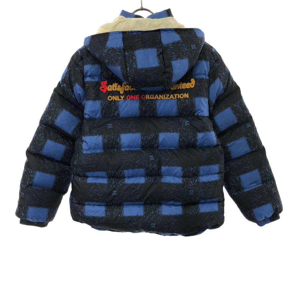 unused satisfaction guaranteed made in Japan Check Pattern Hooded Down jacket Men's Used