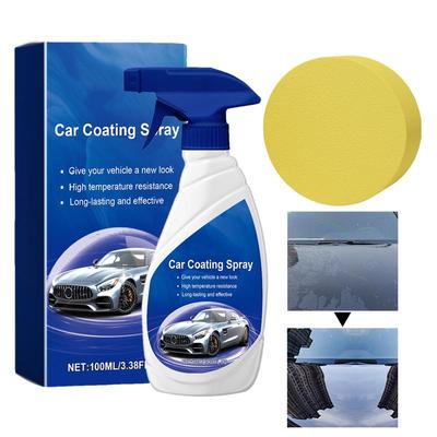 Car Wax Spray 100ML Crystal Clear Coating Agent For Cars High-Protection Car Wax Spray For Revitalizing Paint Polish Defense