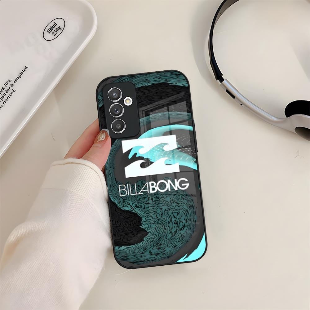 Casual Surfing Billabonges Phone Case Glass For Samsung S24 S26 S23 S20 S25 S21 S22 Ultra Fe Plus A05 A06 A16 A26 A36 A56 Coque