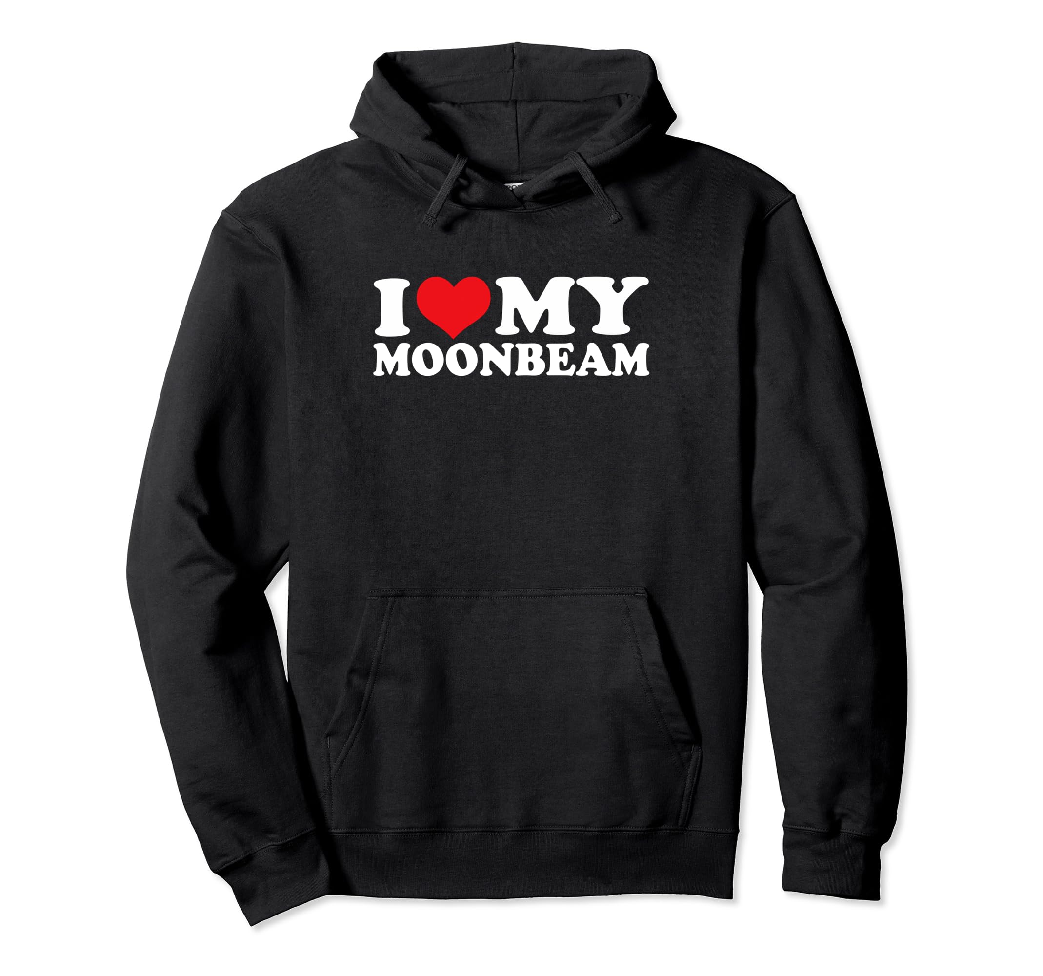 

Толстовка с капюшоном I Love My I Heart Moonbeam Moonbeam, чёрный