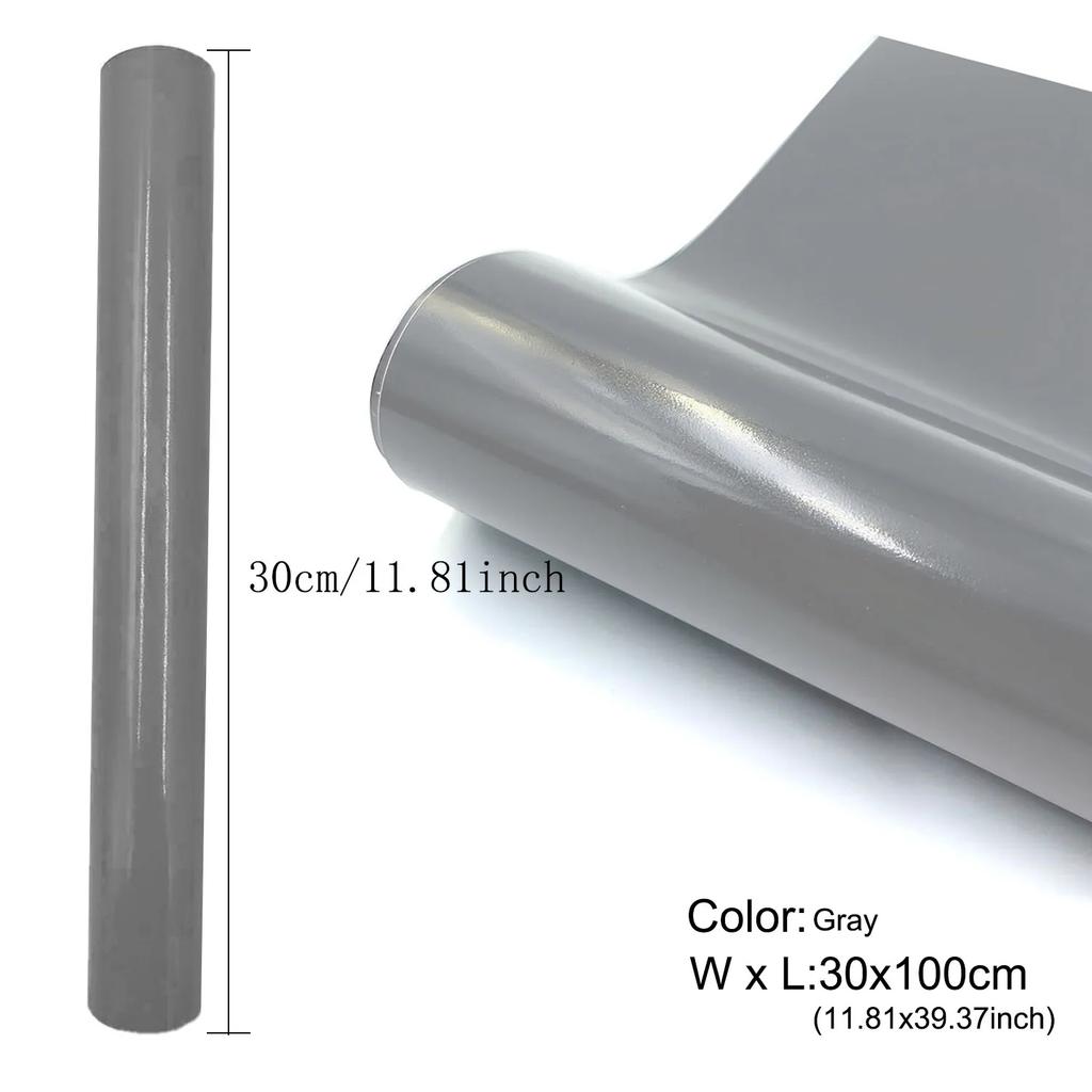 1-5roll Glossy Adhesive Vinyl Craft Cut Film for Outdoor Decor Sticker Cutter Car Wall Lettering Film DIY 30cm X 100cm