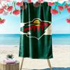 Wild Nature Bear Forest Logo Design Patterned Beach Towel Quick Dry Perfect for Travel Outdoor Sports Jogging the Beach and Swimming