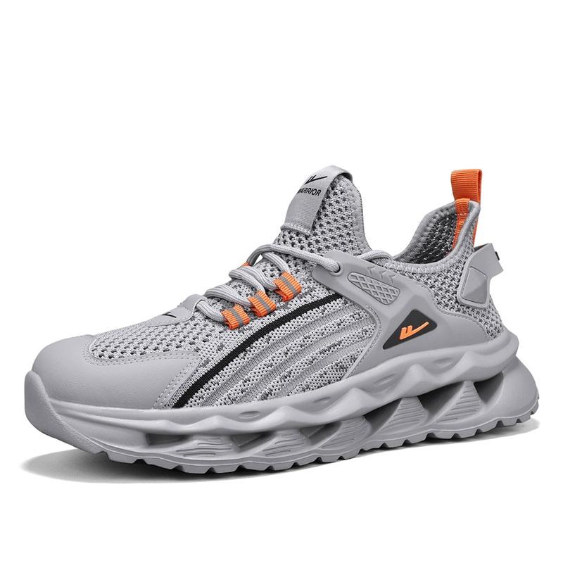 Warrior Casual Versatile Fashion Breathable Comfortable Simple Lightweight Increased Height Low-Top Lifestyle Shoes Men sneakers Gray WXY(ZA)-470404