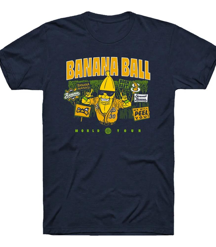 Savannah Bananas HOT NEW Navy T-shirt Unisex All Sizes JJ4266