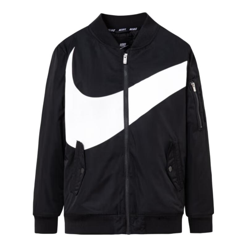 Nike Kids' Classic Logo Padded Baseball Collar Jacket