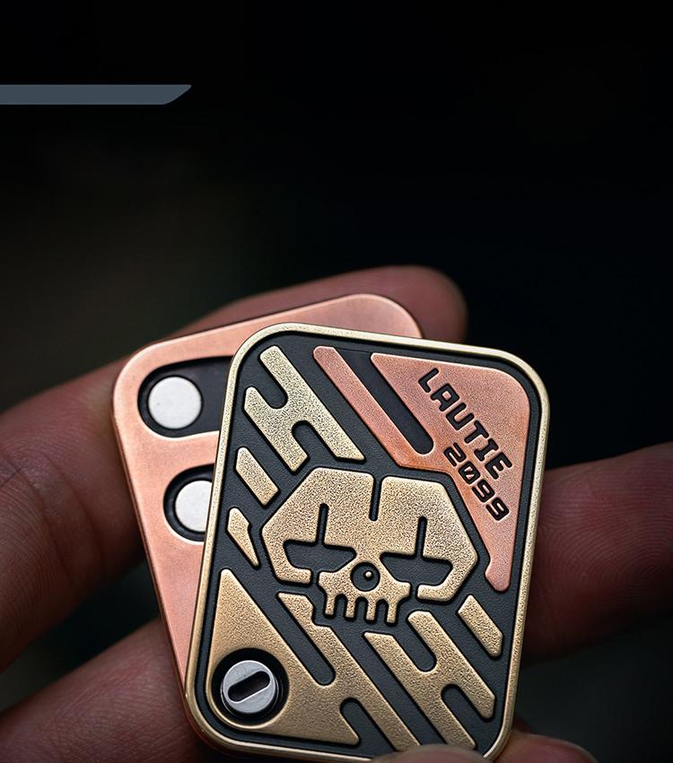 Aa Kk Metal Poker Push Card Toys Novelt Fidget Toys Spinning Top Decompression Interest Office Stress Relief Birthday Gift