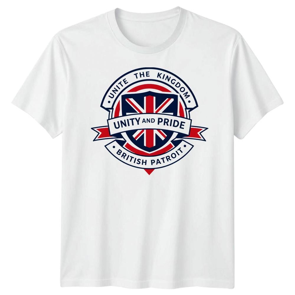 Union Jack Unite The Kingdom T-Shirt British Patriot Great Britain Tee Men Women