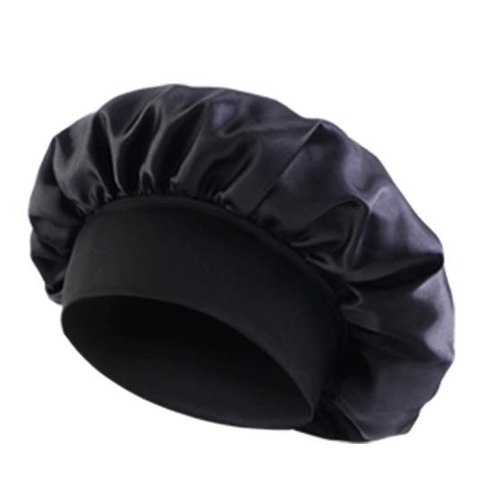 Summer Wide Brimmed Nightcap with High Elasticity Headband for Beauty, Hairdressing, and Hair Care