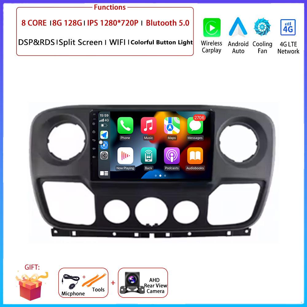 For Renault Master Nissan NV400 Opel Movano 2010 - 2021Android Carplay Auto Car Radio Navigation GPS Multimedia Video Player