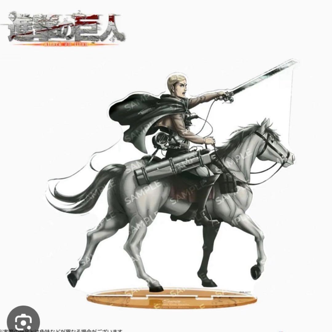 Used Attack on Titan ANIQUE Horseman BIG Acrylic Stand Erwin