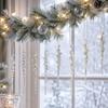 Glitter Christmas Icicle Ornaments Multicolor Xmas Tree Hanging Pendants for Home Party Holiday New Year Indoor Decor Supplies