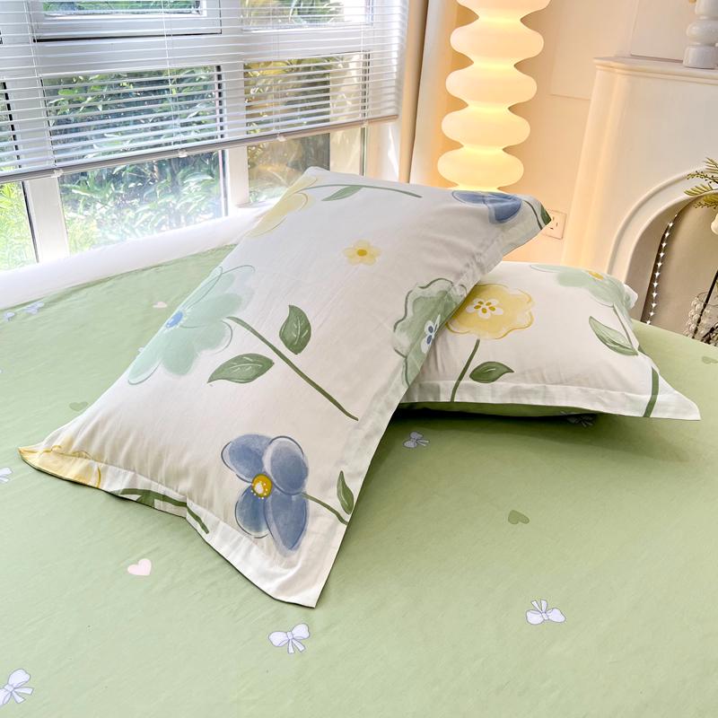 Set of Two Pure Cotton Pillowcases, 48x74cm - Pillow Core Covers [Pair Only]