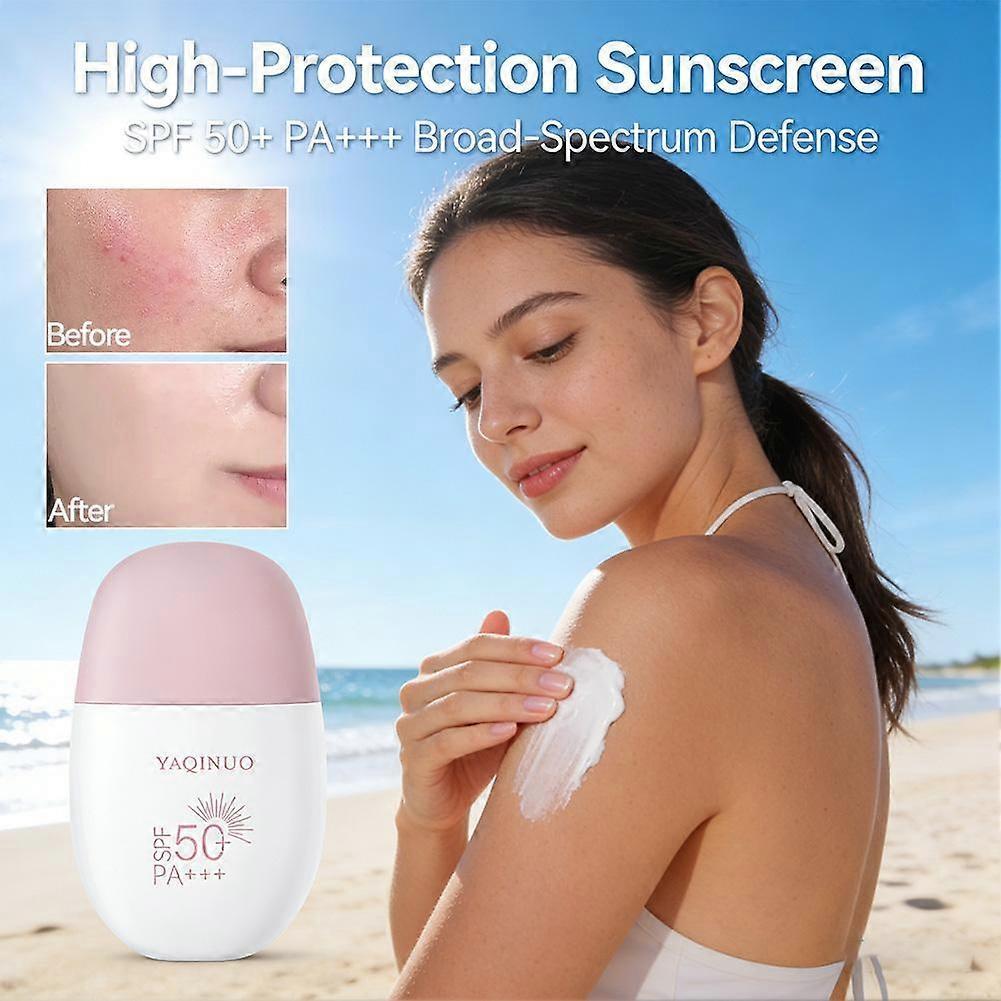 YAQUINUO Sunscreen SPF50+ - Lightweight Waterproof UV Protection