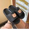 Frauen Männer Sommer Hausschuhe Sandalen Strand Slides Flip-Flops Cartoon Bär Dicken Sohlen Jungen Mädchen Unisex Badezimmer Schuhe