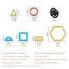 Magnetic Tiles Magnetic Building Toy 62 PCS Magnet Blocks for Kids 3D Set