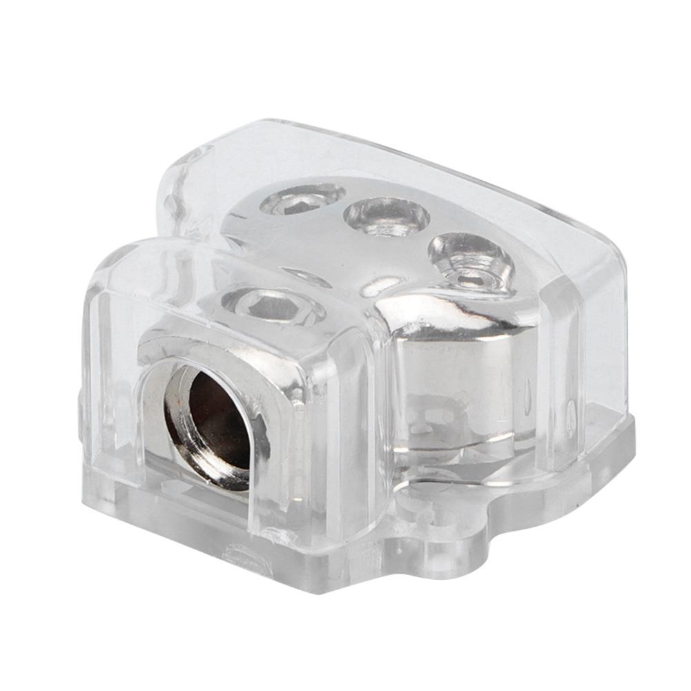 Nickel Plated Power Ground Distribution Block 1 In 3 Out Car Audio Stereo Modification Parts