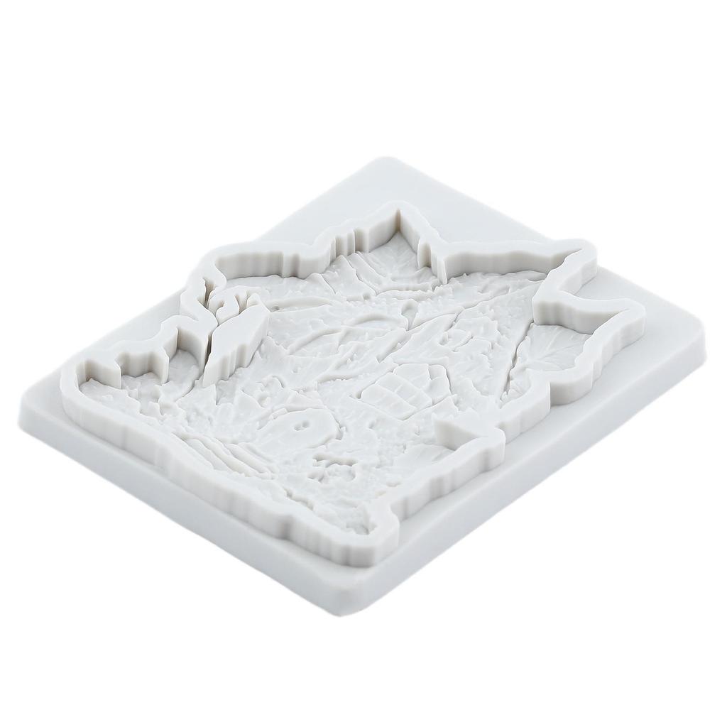 Fairy Garden Silicone Mold Fairy House Fondant Molds Cake Decorating Tools Theme Cake Dessert Decorated Chocolate Candy Mold