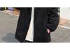 Men's Lambswool Hooded Coat, Autumn/Winter Embroidered Thick Cotton Jacket, Trendy Couple Style.